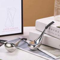 1Pair Ice Globes Face Eyes Cryo Sticks Stainless Steel Beauty Facial Massager Cooling Rollers Skin Care Anti Wrinkles Lift Tool
