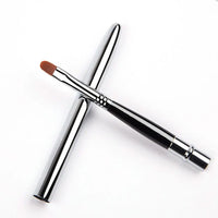 Lip Gloss Brush with Protective Cap