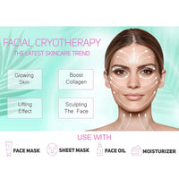 1Pair Ice Globes Face Eyes Cryo Sticks Stainless Steel Beauty Facial Massager Cooling Rollers Skin Care Anti Wrinkles Lift Tool
