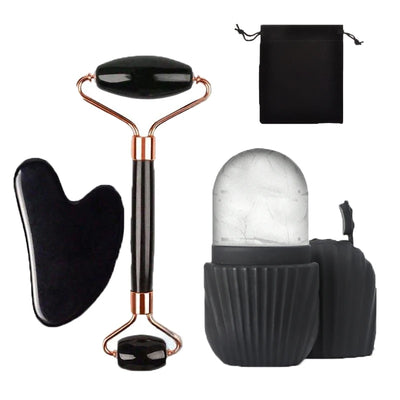 Ice Face Roller & Gua Sha Facial Care Set