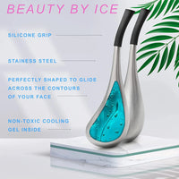 1Pair Ice Globes Face Eyes Cryo Sticks Stainless Steel Beauty Facial Massager Cooling Rollers Skin Care Anti Wrinkles Lift Tool