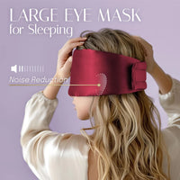 100% Mulberry Silk Sleep Mask with Adjustable Velcro