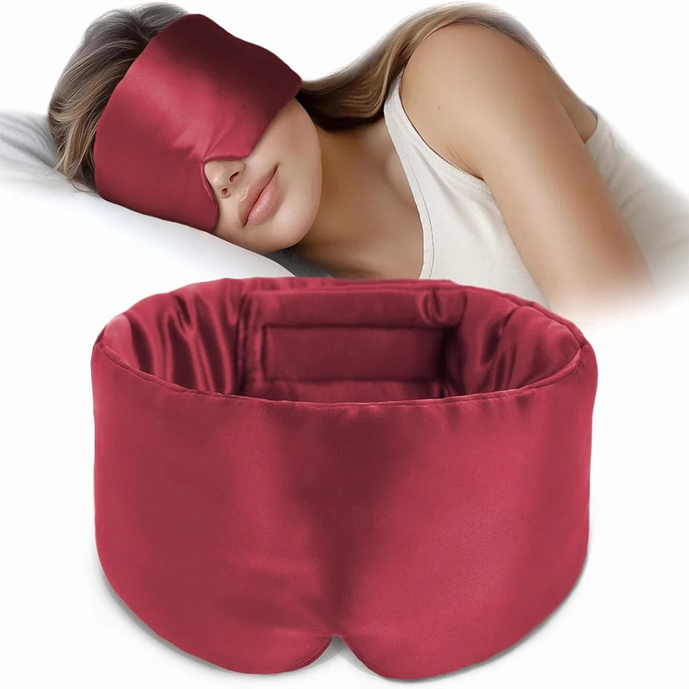 100% Mulberry Silk Sleep Mask with Adjustable Velcro