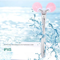 Rose Quartz Jade Roller Facial Massager 3D Massage Face Roller Face-lift Skin Care Tool Thin Face Chin Neck Body Wrinkle Remover
