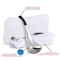 1Pair Ice Globes Face Eyes Cryo Sticks Stainless Steel Beauty Facial Massager Cooling Rollers Skin Care Anti Wrinkles Lift Tool