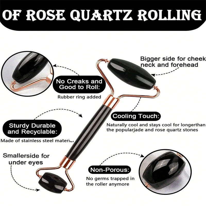 Ice Face Roller & Gua Sha Facial Care Set
