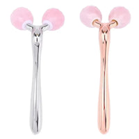 Rose Quartz Jade Roller Facial Massager 3D Massage Face Roller Face-lift Skin Care Tool Thin Face Chin Neck Body Wrinkle Remover