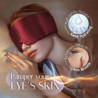 100% Mulberry Silk Sleep Mask with Adjustable Velcro