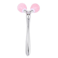 Rose Quartz Jade Roller Facial Massager 3D Massage Face Roller Face-lift Skin Care Tool Thin Face Chin Neck Body Wrinkle Remover
